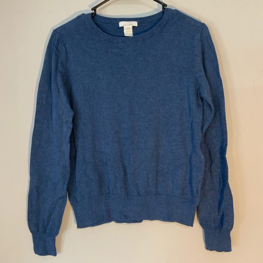 Basic blue crewneck sweater